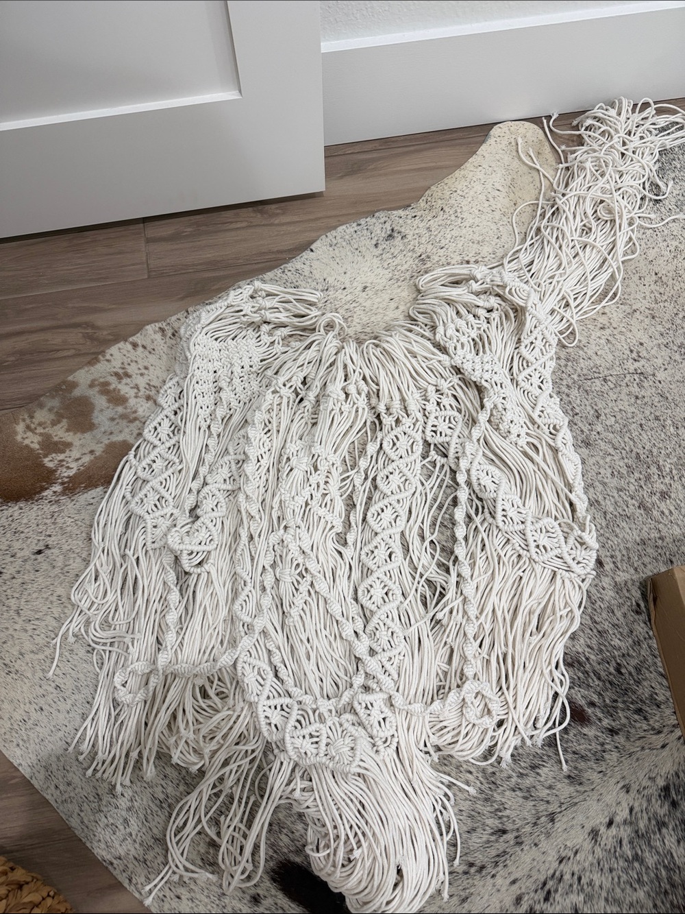 Amazon Cream Macrame Wall Hanging - Boho Fringe Tapestry